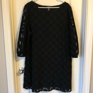 Black polka dot dress!